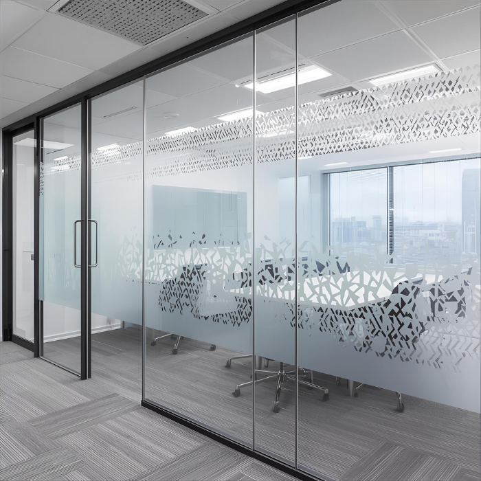 Autocollant brise vue semi opaque 